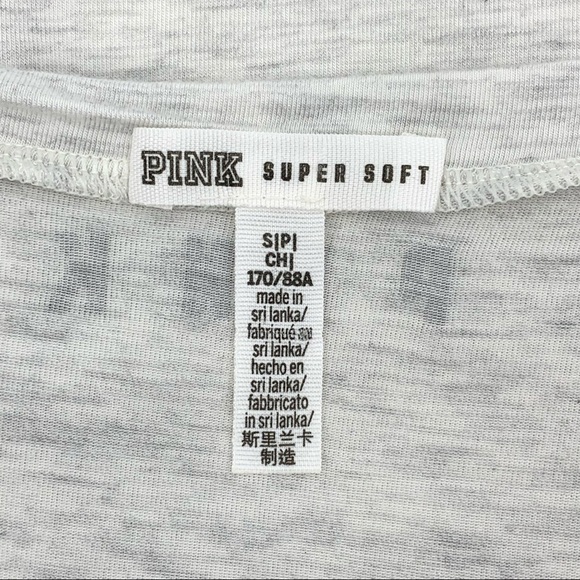 Victoria’s Secret PINK Super Soft Scoop Neck Pineapple Tee Size Small - Picture 6 of 8